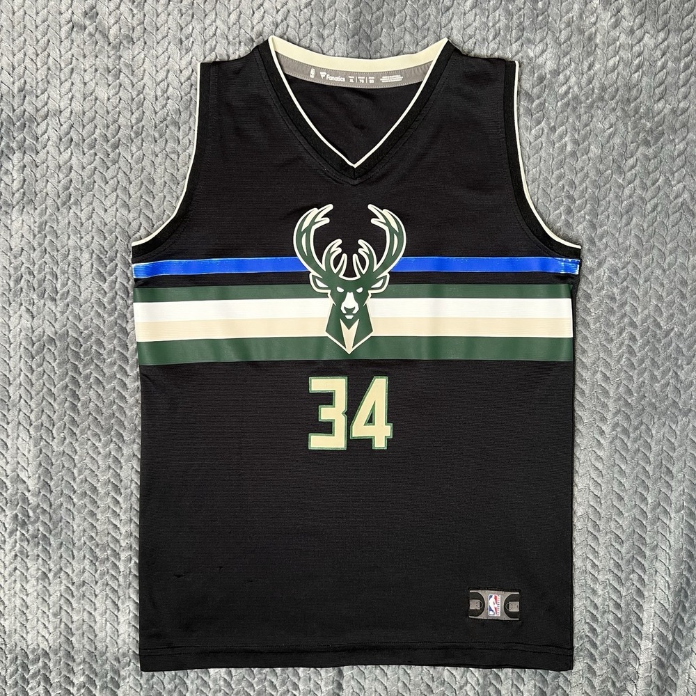 Milwaukee Bucks Giannis Antetokounmpo YOUTH KIDS Jersey Fanatics Size XL